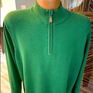 Men’s J.McLaughlin cotton / spandex blend 1/4 zip